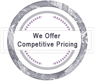 We Offer Competitive Pricing